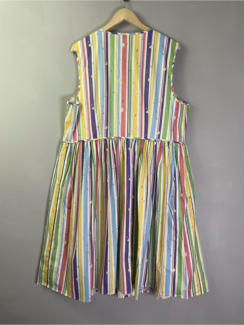 The Dress Shop Disney Dapper Dans Rainbow Striped Dress 1X - Picture 2 of 14